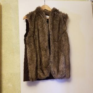 Faux fur vest
